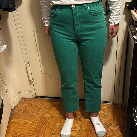 NEVER WORN STRAIGHT CROPPED ZARA JEANS - Picture 7 of 9